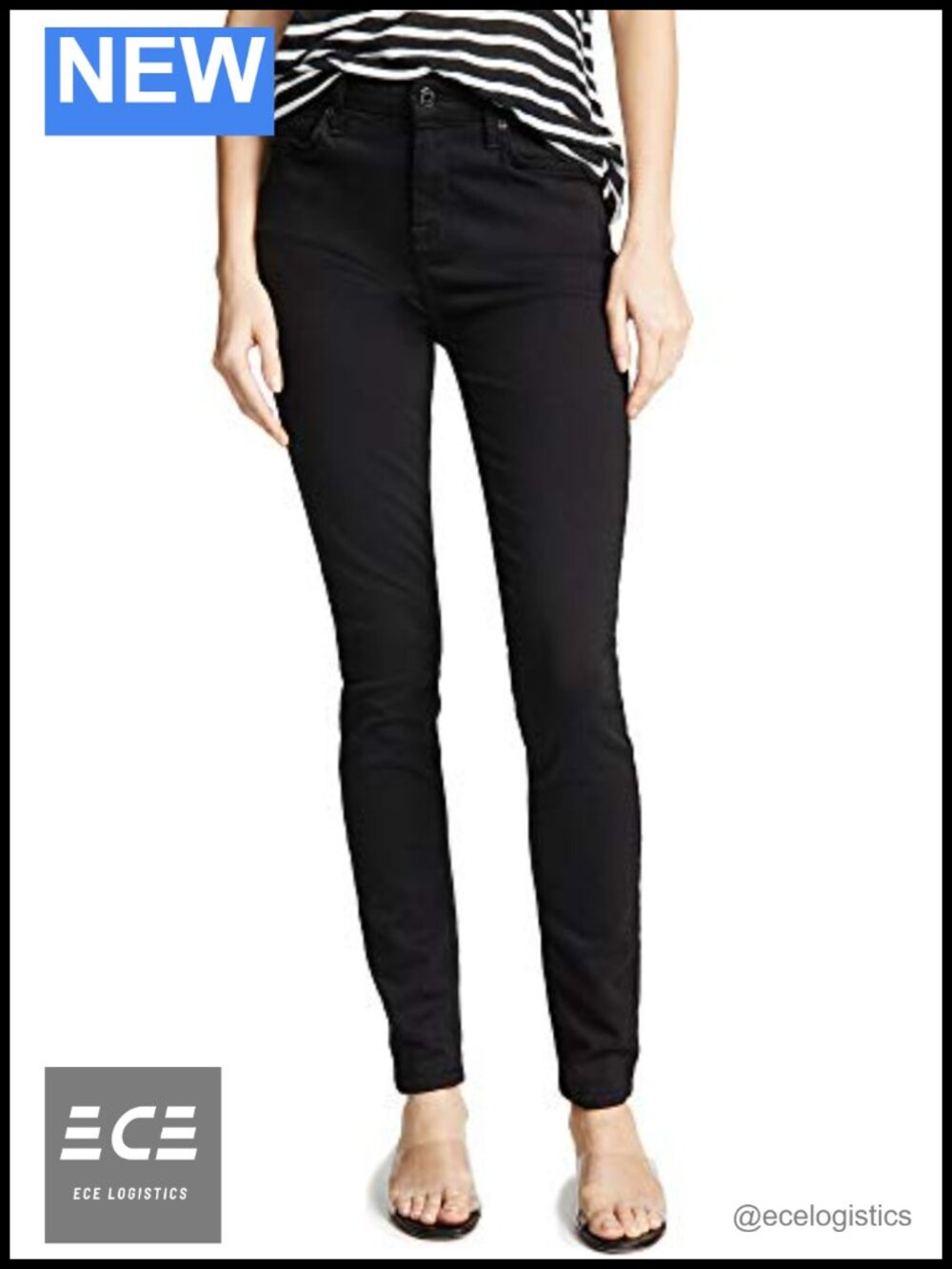 7 For All Mankind Gwenevere Ankle Skinny Mid Rise Jeans Stretch Denim